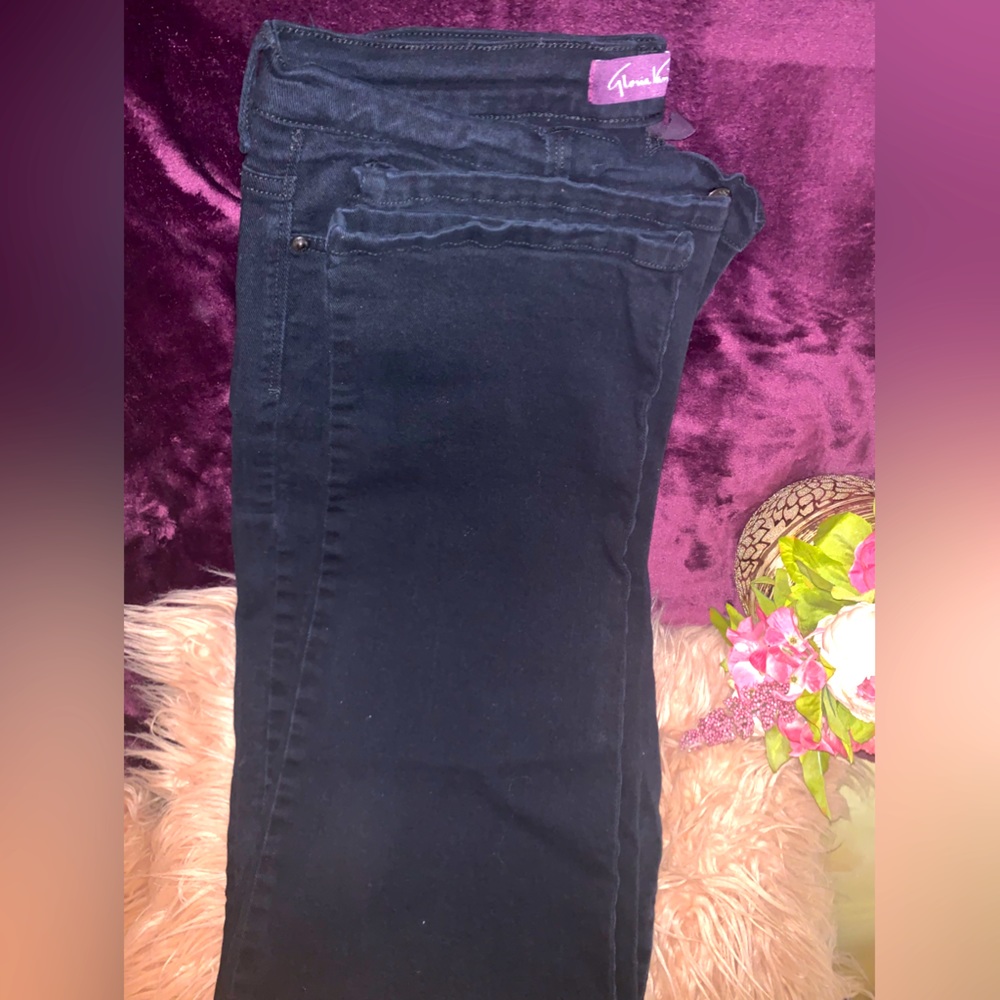 Gloria Vanderbilt Jeans-  Size 16Tall, Blk, Straight Legged